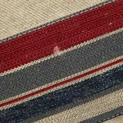 Chanel Multicolor Stripe Canvas and Leather Large Deauville Shopper Tote
