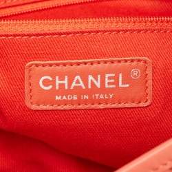Pre Owned Chanel Red Perforated Leather Up in the Air Flap Bag