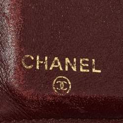 Pre Owned Chanel Black Caviar Leather CC Small Flap Wallet