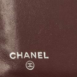Pre Owned Chanel Black Quilted Leather CC French Wallet