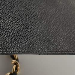 Chanel Black Quilted Caviar Leather Maxi Classic Single Flap Bag