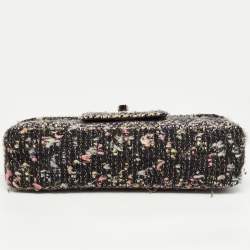 Pre Owned Chanel Multicolor Tweed and Leather Fantasy Tweed Flap Bag