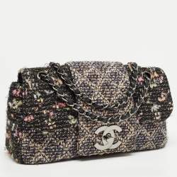 Pre Owned Chanel Multicolor Tweed and Leather Fantasy Tweed Flap Bag