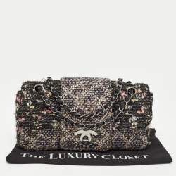 Pre Owned Chanel Multicolor Tweed and Leather Fantasy Tweed Flap Bag