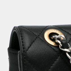 Pre Owned Chanel Black Quilted Classic Single Flap