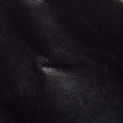 Pre Owned Chanel Black Quilted Patent Leather Jumbo Classic Double Flap Bag