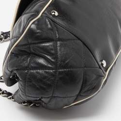 Pre Owned Chanel Black Quilted Leather Reissue Accordion Flap Bag