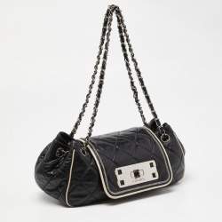 Pre Owned Chanel Black Quilted Leather Reissue Accordion Flap Bag