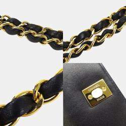 Chanel Black Vertical Quilted Caviar Flap Bag