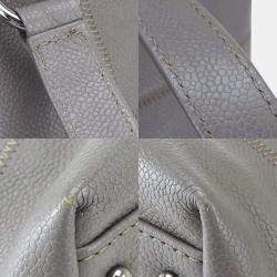 Chanel grey caviar leather cube Tote 