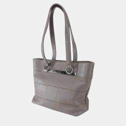 Chanel grey caviar leather cube Tote 