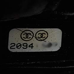 Pre Owned Chanel Black Glossy Leather Je Ne Suis Pas En Solde Pouch