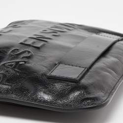 Pre Owned Chanel Black Glossy Leather Je Ne Suis Pas En Solde Pouch