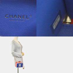 Pre Owned Chanel Multicolor Leather CC Filigree Vanity Case