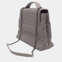 Chanel  Purple and Grey Tone Tote and Shoulder Bag