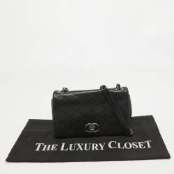 Pre Owned Chanel Black Quilted Leather New Chic Flap Bag