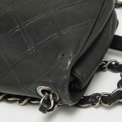 Pre Owned Chanel Black Quilted Leather New Chic Flap Bag