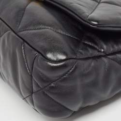 Pre Owned Chanel Black Quilted Leather Medium 19 Flap Bag