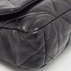 Pre Owned Chanel Black Quilted Leather Medium 19 Flap Bag
