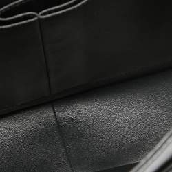 Pre Owned  Chanel Black Quilted Caviar Leather Jumbo Classic Double Flap Bag