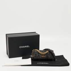 Chanel Black Tweed 19 WOC Bag