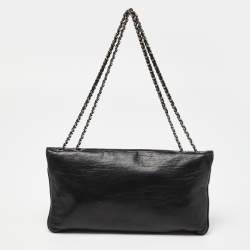 Pre Owned Chanel Black Quilted Leather Reissue Flap Bag