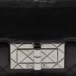 Pre Owned Chanel Black Quilted Leather Reissue Flap Bag