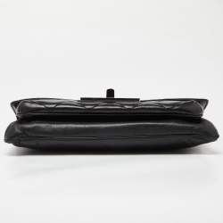 Pre Owned Chanel Black Quilted Leather Reissue Flap Bag