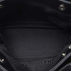 Chanel Black Leather Caviar Reissue Tote Bag