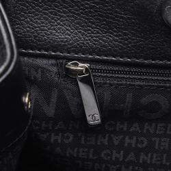 Chanel Black Leather Caviar Reissue Tote Bag