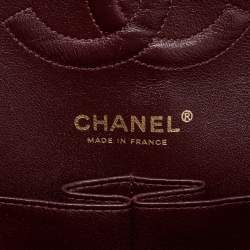 Pre Owned Chanel Black Quilted Leather Medium Classic Double Flap Bag