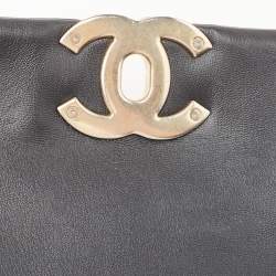 Pre Owned Chanel Black Quilted Leather Large 19 Flap Bag