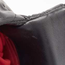 Pre Owned Chanel Black Quilted Leather Large 19 Flap Bag