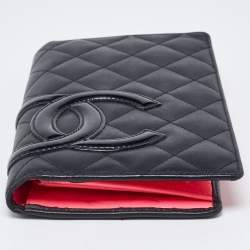 Chanel Black Quilted Leather Cambon Ligne Bifold Wallet