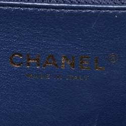 Pre Owned Chanel Multicolor Quilted Tweed and Python Medium CC Filigree Vanity Case Bag