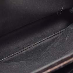 Pre Owned Chanel Black Quilted Aged Leather Large Just Mademoiselle Bowling Bag