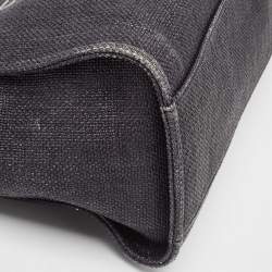 Chanel Black Raffia Large Deauville Tote