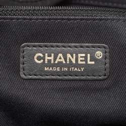 Chanel Black Raffia Large Deauville Tote