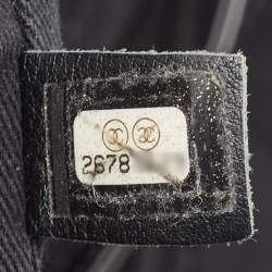 Chanel Black Raffia Large Deauville Tote