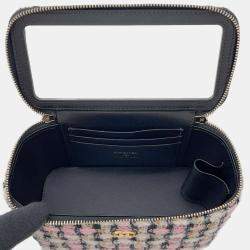 Pre Owned Chanel  Tweed Multicolour  Vanity Case Shoulder Bags