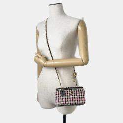 Pre Owned Chanel  Tweed Multicolour  Vanity Case Shoulder Bags