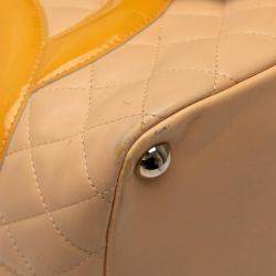 Pre Owned Chanel Orange Large Cambon Ligne Tote