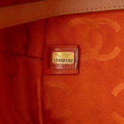 Pre Owned Chanel Orange Large Cambon Ligne Tote