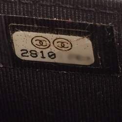 Chanel Black Quilted Leather Classic Wallet on Chain