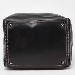 Pre Owned Chanel Black Leather CC Bowler Bag