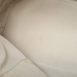 Pre Owned Chanel Metallic Grey Quilted Leather Airlines Round Trip Bowler Bag