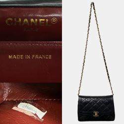 CHANEL Black Quilted Lambskin Vintage Mini Paris-Limited Flap Bag