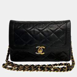 CHANEL Black Quilted Lambskin Vintage Mini Paris-Limited Flap Bag