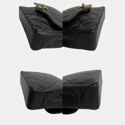 CHANEL Black Quilted Lambskin Vintage Mini Paris-Limited Flap Bag