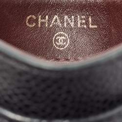 Pre Owned Chanel Black Caviar Leather Classic Card Holder